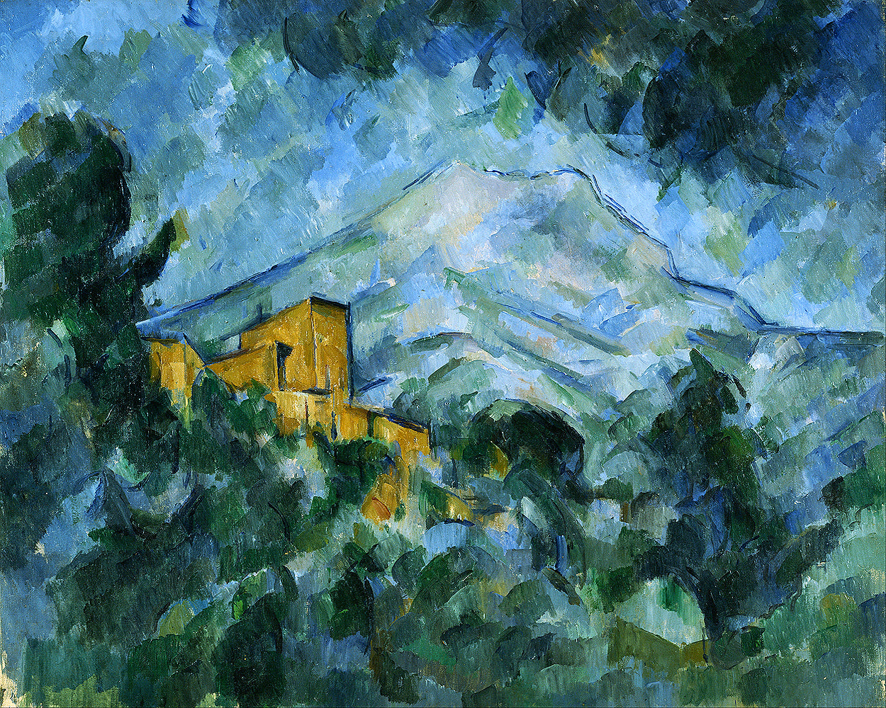Mont Sainte-Victoire and Château Noir (ca. 1904) by Paul Cezanne - Buy Print Only or Mounted with Choice of Accent Color