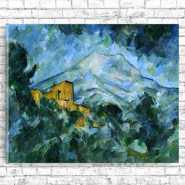 Mont Sainte-Victoire and Château Noir (ca. 1904) by Paul Cezanne - Buy Print Only or Mounted with Choice of Accent Color