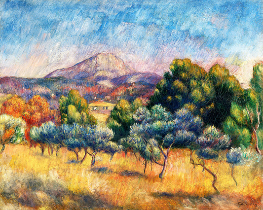 Montagne Sainte-Victoire (Paysage) (1889) by Pierre Renoir