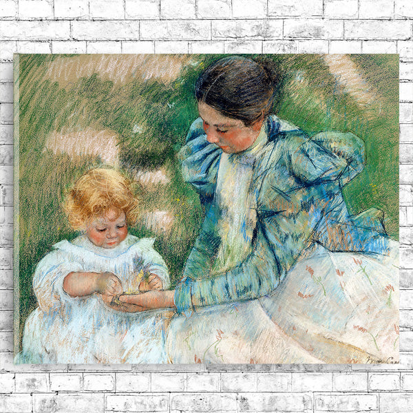 Mother Playing with Child (ca. 1897) by Mary Cassatt