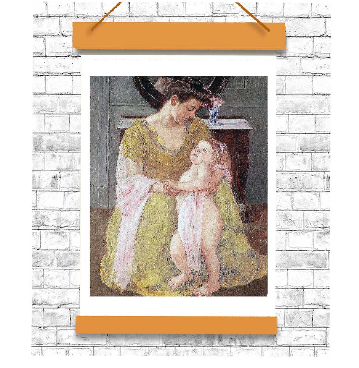Mother and Child with a Rose Scarf (ca. 1908) by Mary Cassatt