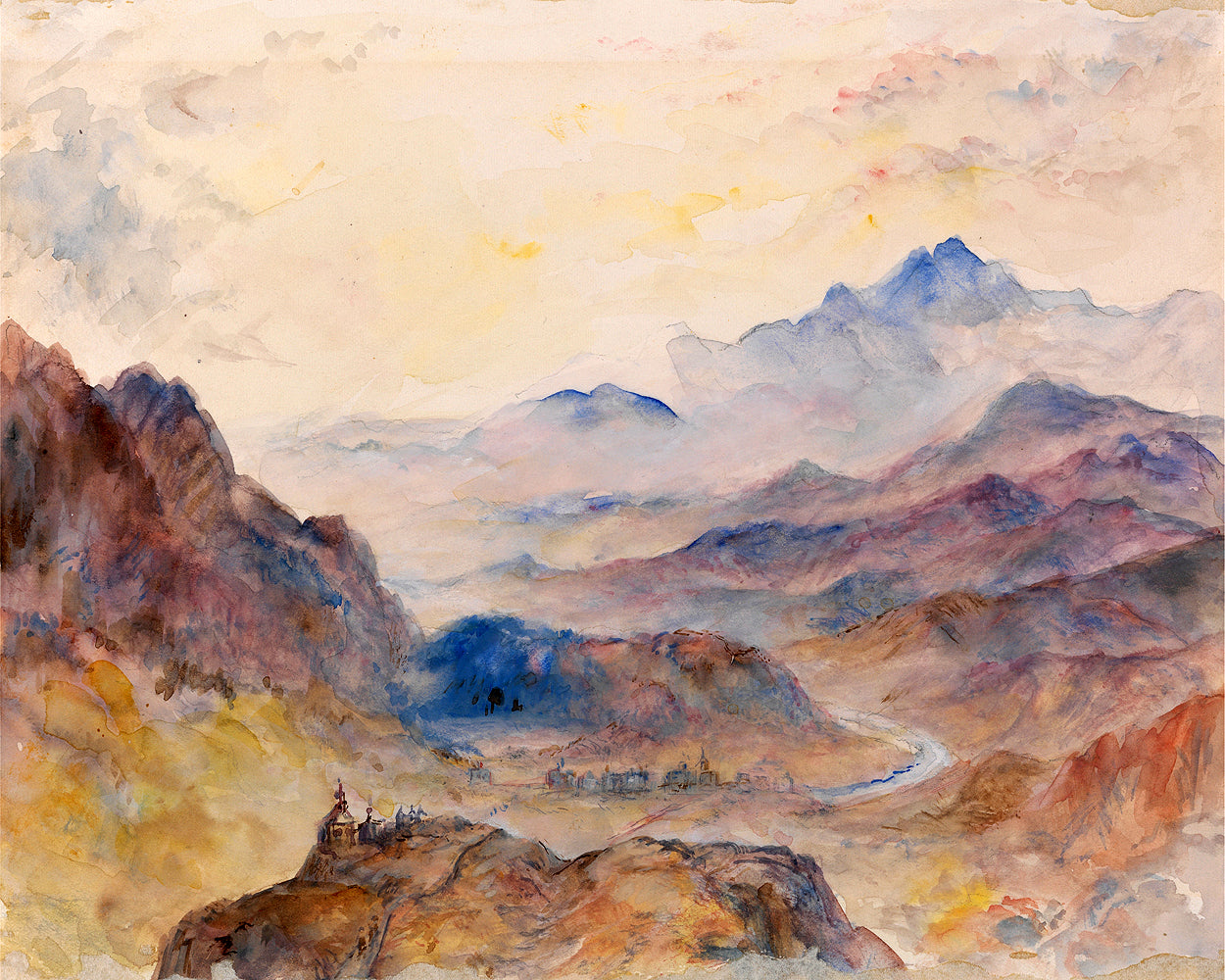 Mountain Scene, Mist Rising by J.M.W. Turner
