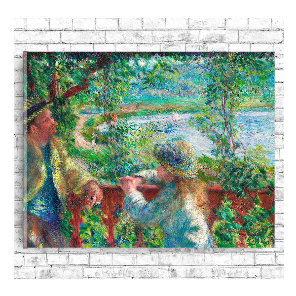 Near the Lake (1879–1890) by Pierre Renoir - Buy Print Only or Mounted with Choice of Accent Color