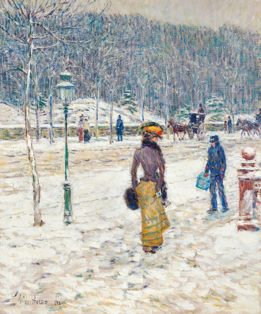 New York Street (1902) by Frederick Childe Hassam