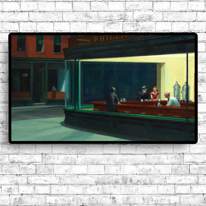 Nighthawks (1942) by Edward Hopper - Through Filters