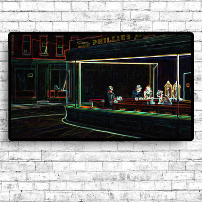 Nighthawks (1942) by Edward Hopper - Through Filters