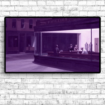 Nighthawks (1942) by Edward Hopper - Through Filters
