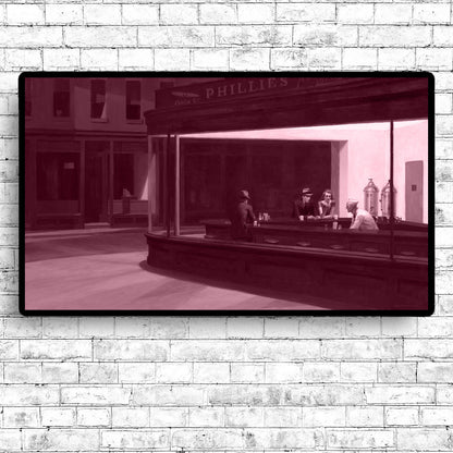 Nighthawks (1942) by Edward Hopper - Through Filters