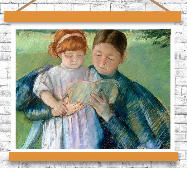 Nurse Reading to a Little Girl (1895) by Mary Cassatt