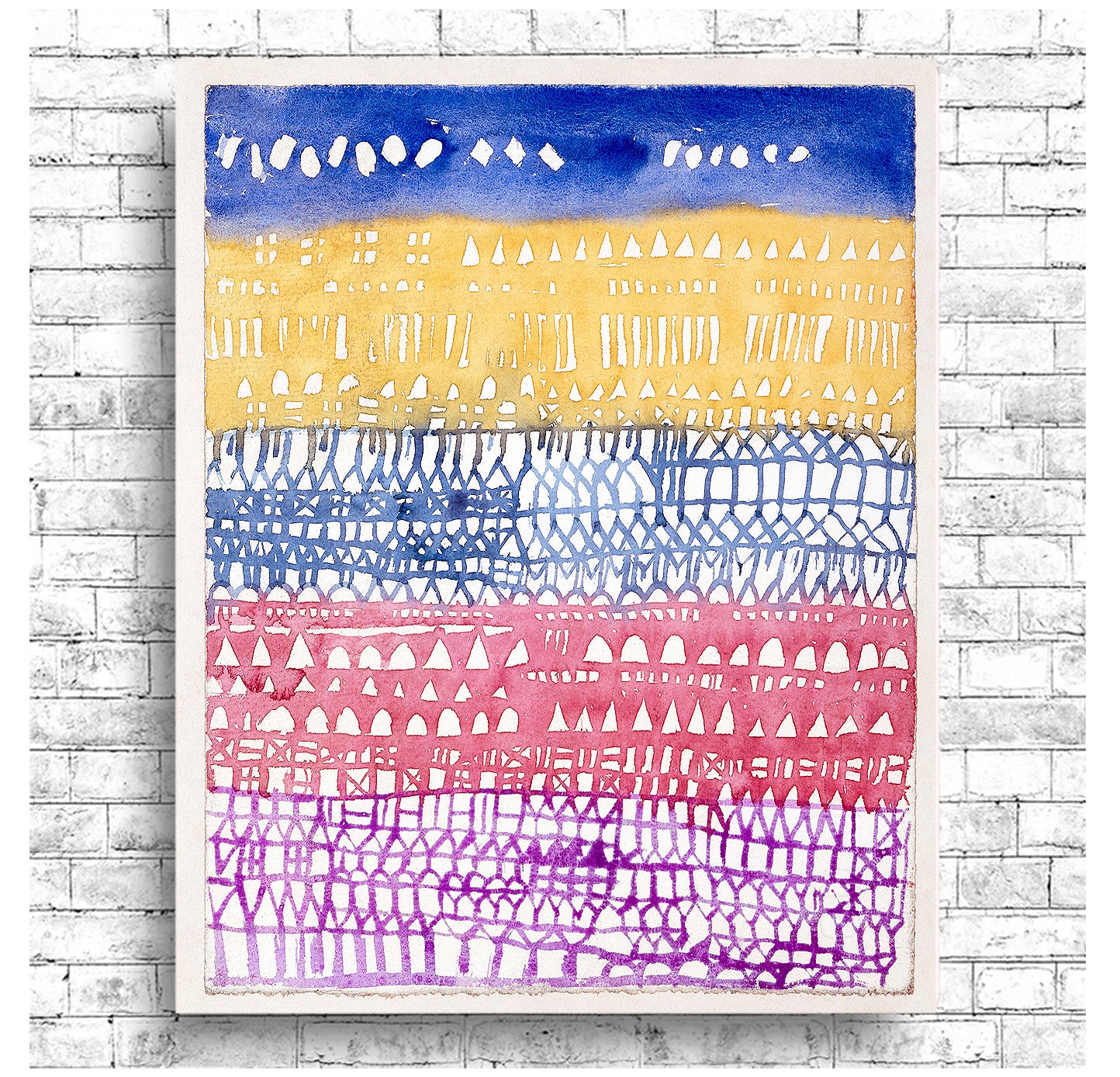 Old City (1928) by Paul Klee - Buy Print Only or Mounted with Choice of Accent Color