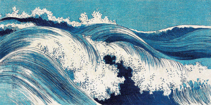Ocean Waves Vintage Japanese number Two