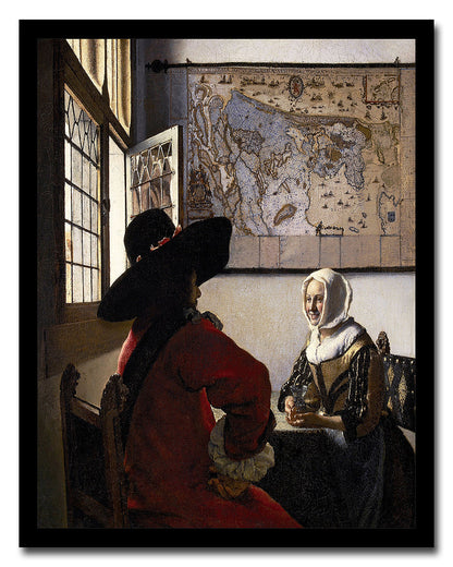 Officer and Laughing Girl (ca. 1657) by Johannes Vermeer