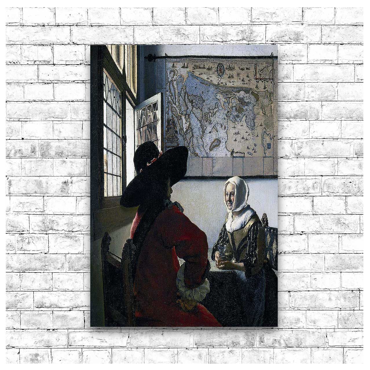 Officer and Laughing Girl (ca. 1657) by Johannes Vermeer
