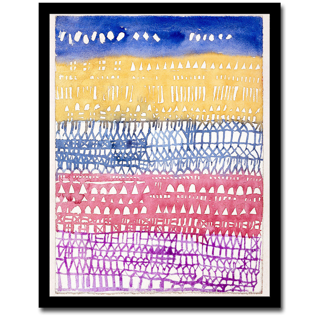 Old City (1928) by Paul Klee - Buy Print Only or Mounted with Choice of Accent Color