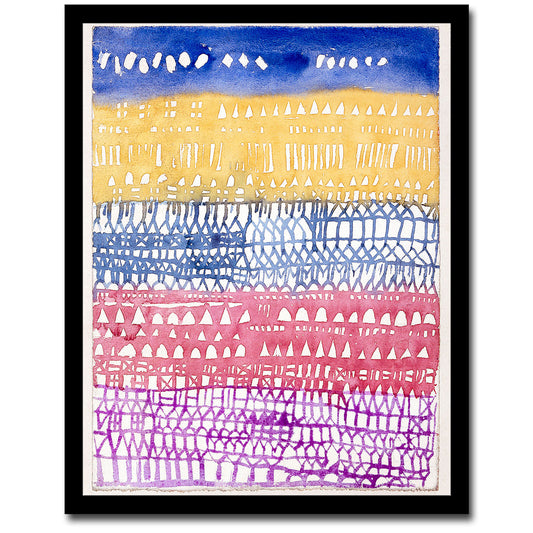 Old City (1928) by Paul Klee - Buy Print Only or Mounted with Choice of Accent Color