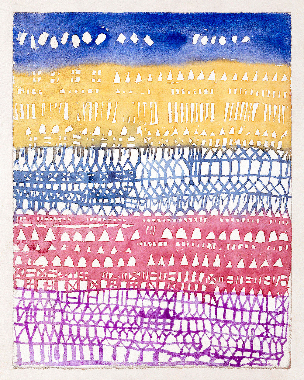 Old City (1928) by Paul Klee - Buy Print Only or Mounted with Choice of Accent Color