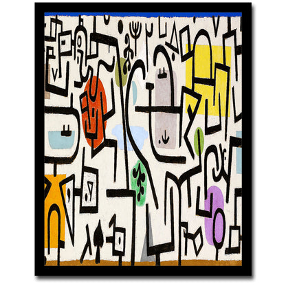 Rich Port by Paul Klee - Buy Print Only or Mounted with Choice of Accent Color