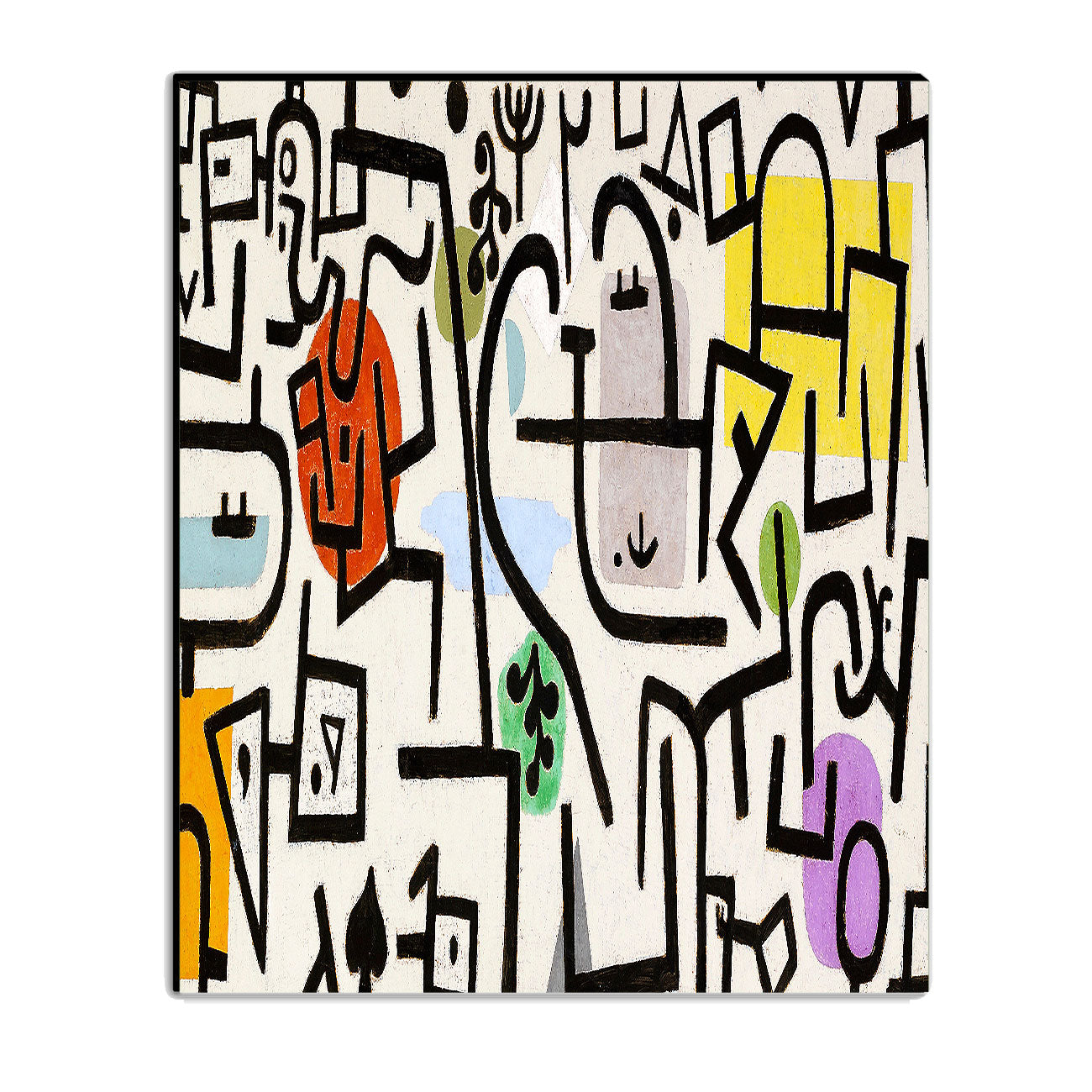 Rich Port by Paul Klee - Buy Print Only or Mounted with Choice of Accent Color