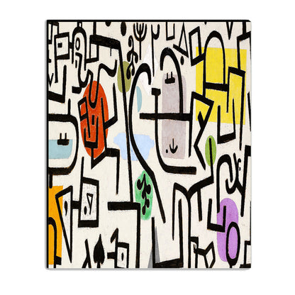 Rich Port by Paul Klee - Buy Print Only or Mounted with Choice of Accent Color