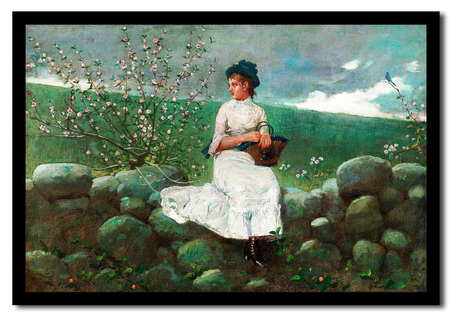 Peach Blossoms (1878) by Winslow Homer