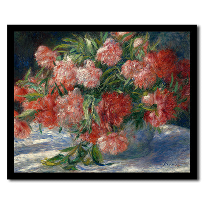 Peonies (c. 1880) by Pierre Renoir - Buy Print Only or Mounted with Choice of Accent Color