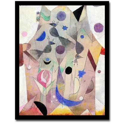 Persische Nachtigallen (Persian Nightingales) (1917) by Paul Klee - Buy Print Only or Mounted with Choice of Accent Color