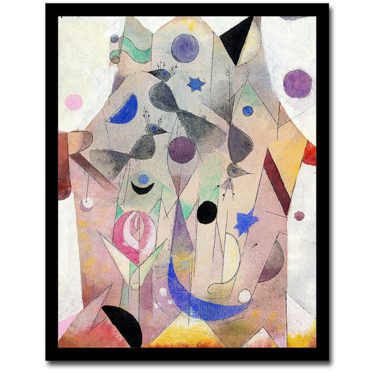 Persische Nachtigallen (Persian Nightingales) (1917) by Paul Klee - Buy Print Only or Mounted with Choice of Accent Color