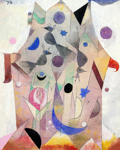 Persische Nachtigallen (Persian Nightingales) (1917) by Paul Klee - Buy Print Only or Mounted with Choice of Accent Color