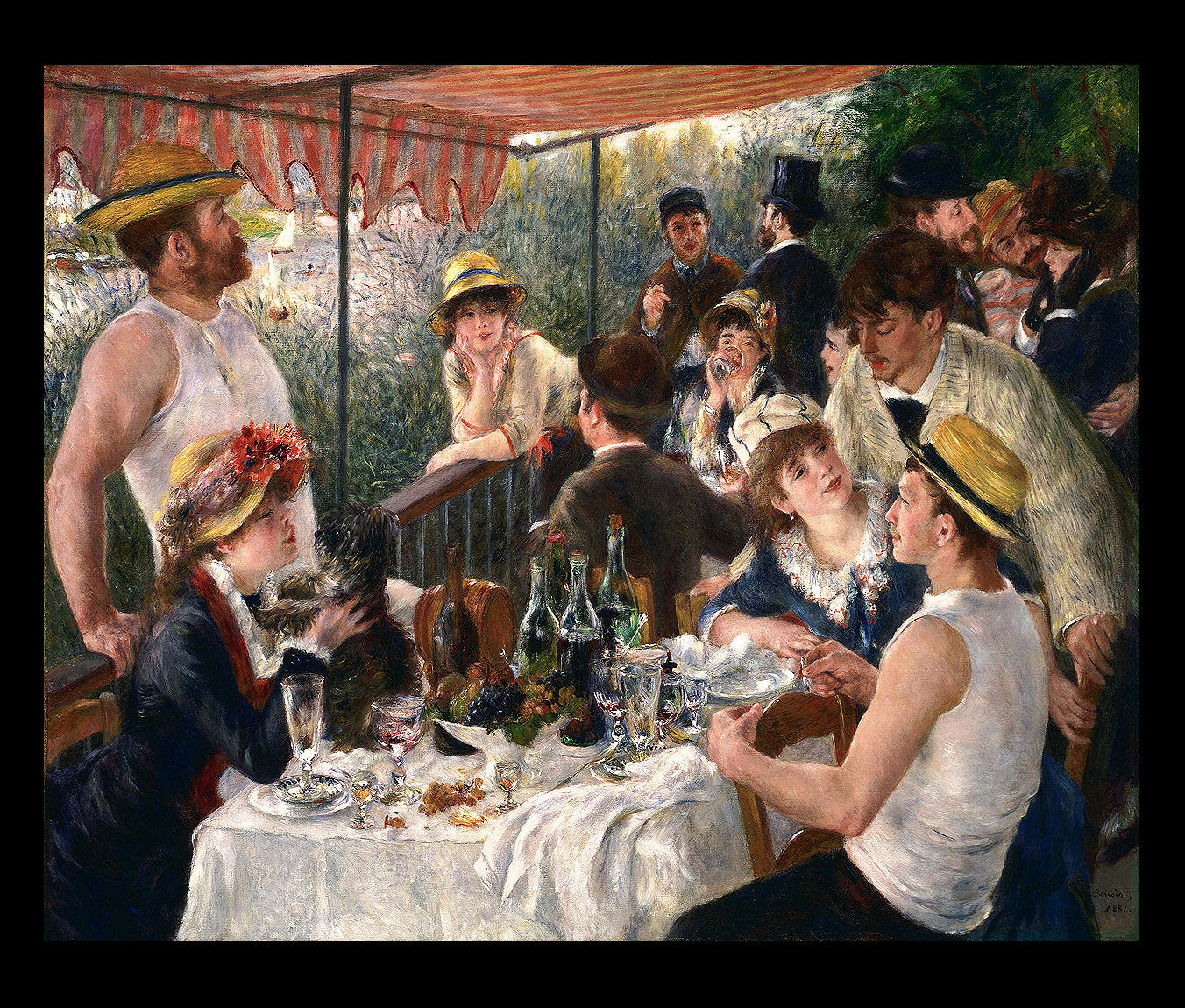 Pierre-Auguste Renoir's Luncheon of the Boating Party (1880-1881) by Pierre Renoir - Buy Print Only or Mounted with Choice of Accent Color