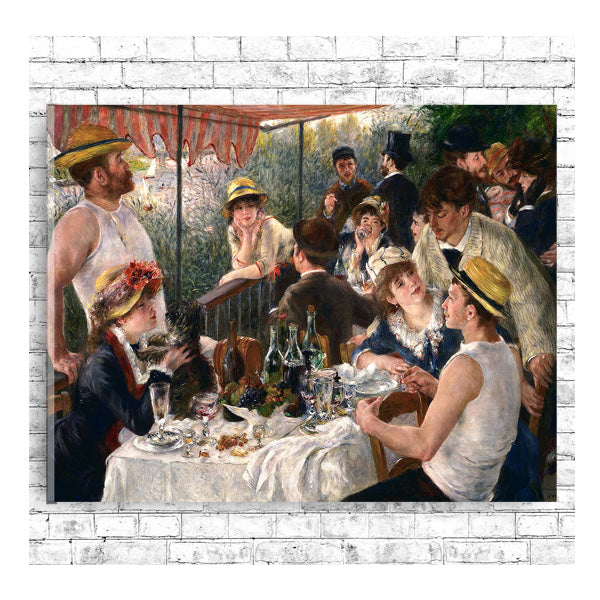 Pierre-Auguste Renoir's Luncheon of the Boating Party (1880-1881) by Pierre Renoir - Buy Print Only or Mounted with Choice of Accent Color