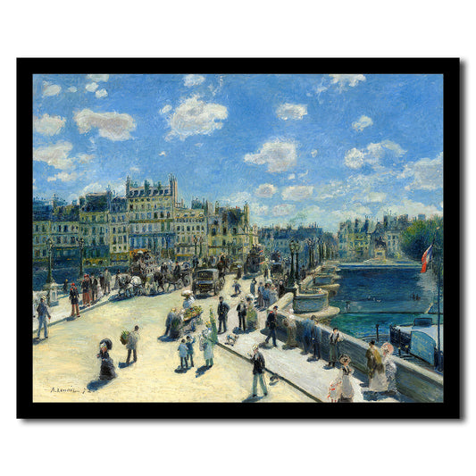 Pont Neuf, Paris (1872) by Pierre Renoir - Buy Print Only or Mounted with Choice of Accent Color