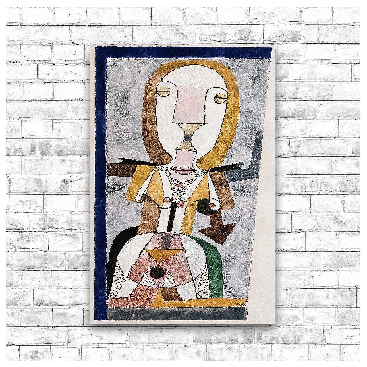 Popular Wall-Painting (1922).jpg by Paul Klee - Buy Print Only or Mounted with Choice of Accent Color