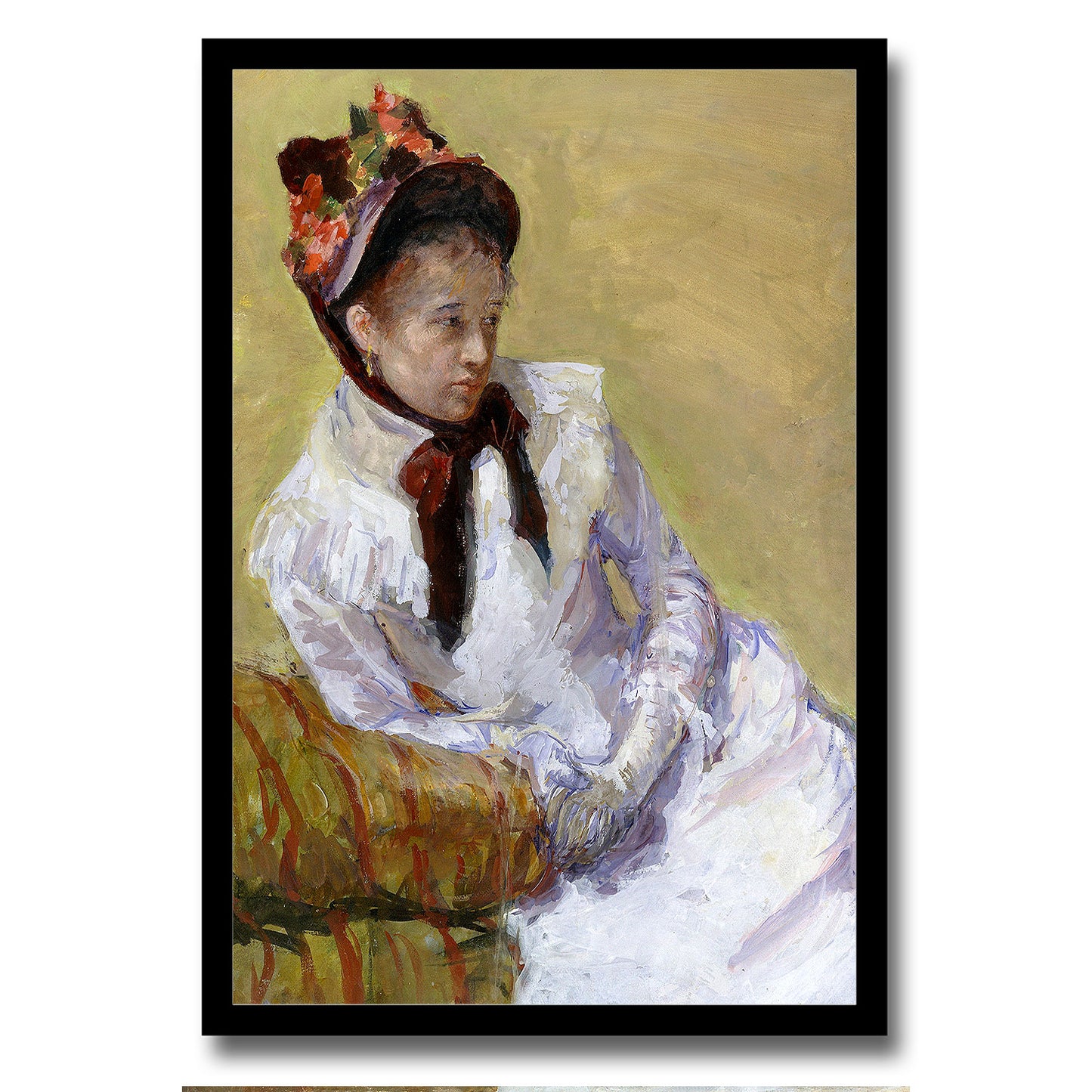 Portrait of the Artist (1878) by Mary Casset - Buy Print Only or Mounted with Choice of Accent Color