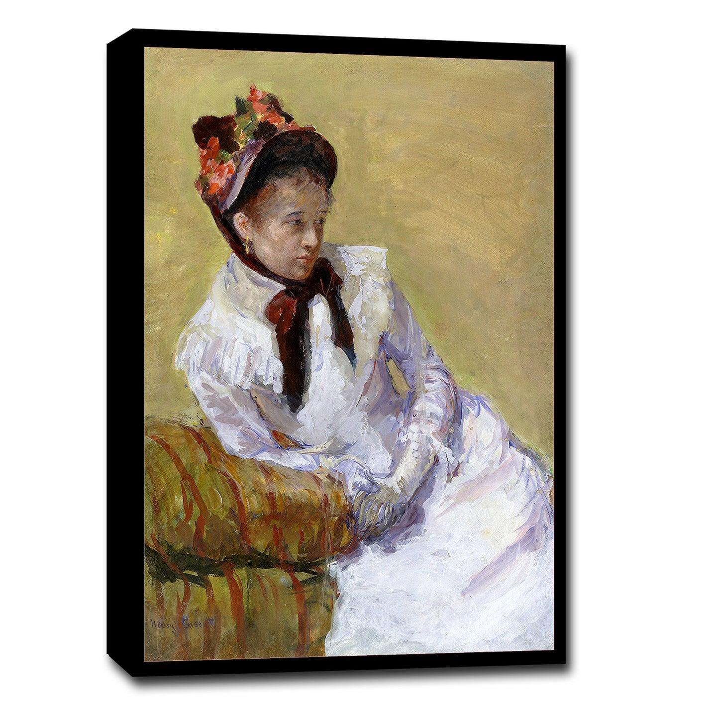 Portrait of the Artist (1878) by Mary Casset - Buy Print Only or Mounted with Choice of Accent Color