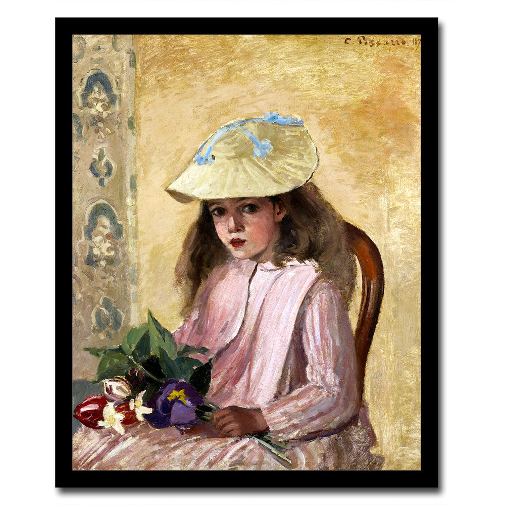 Portrait of the Artist’s Daughter (1872) by Camile Pissarro - Buy Print Only or Mounted with Choice of Accent Color