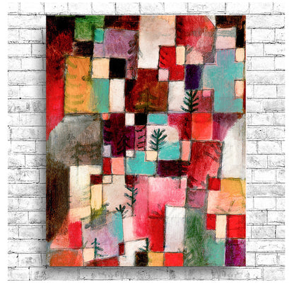 Red green and Violet–Yellow Rhythms (1920) by Paul Klee - Buy Print Only or Mounted with Choice of Accent Color