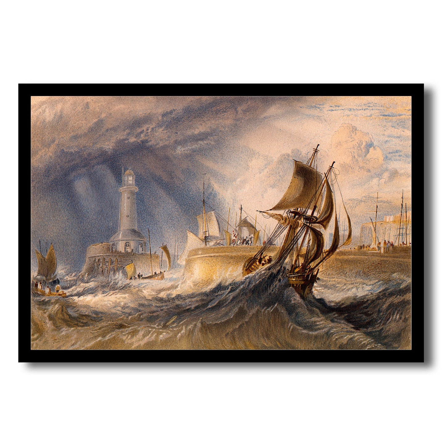 Ramsgate by J.M.W. Turner - Buy Print Only or Mounted with Choice of Accent Color