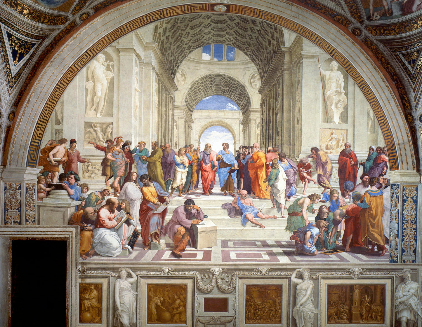 The School of Athens by Raphael Urbino