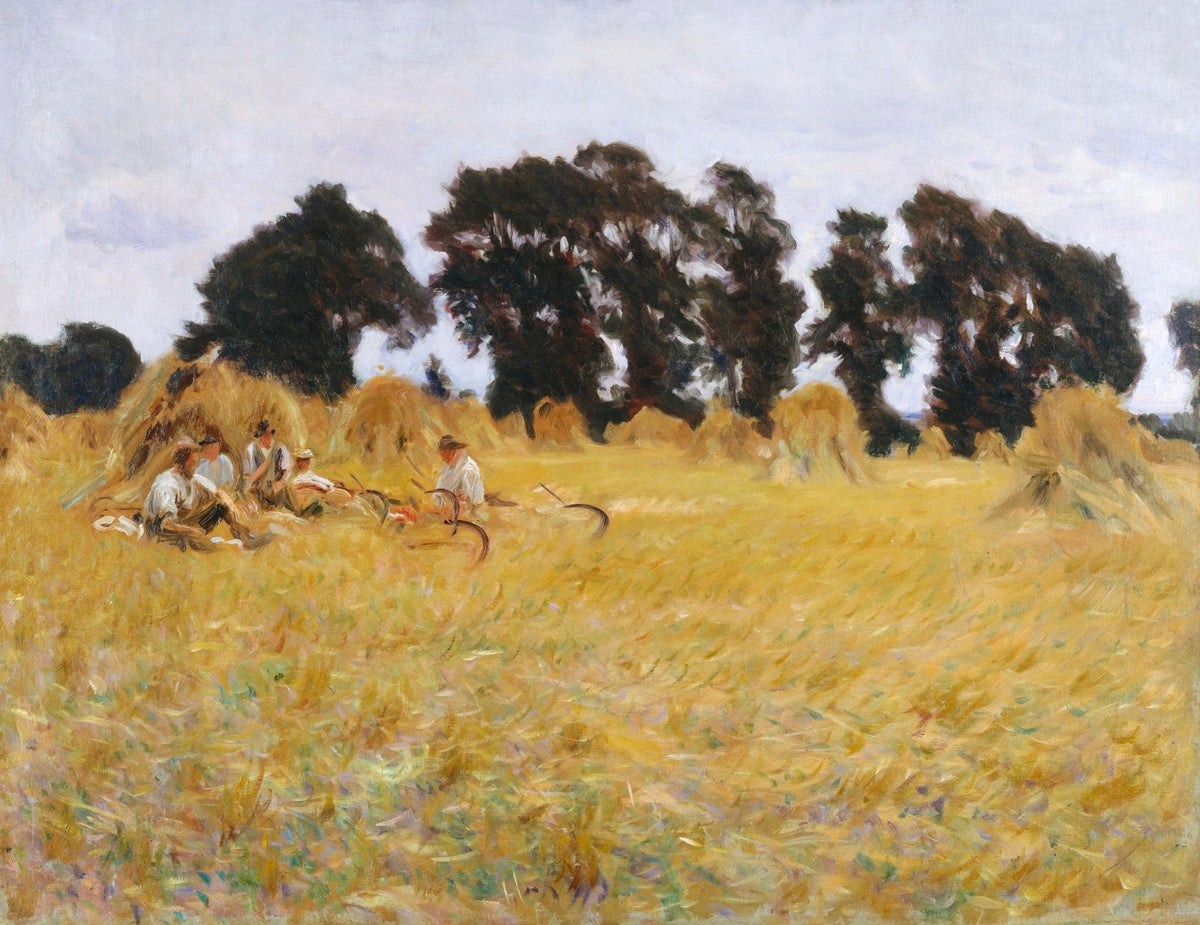 Reapers Resting in a Wheat Field (1885) by John Singer Sargent