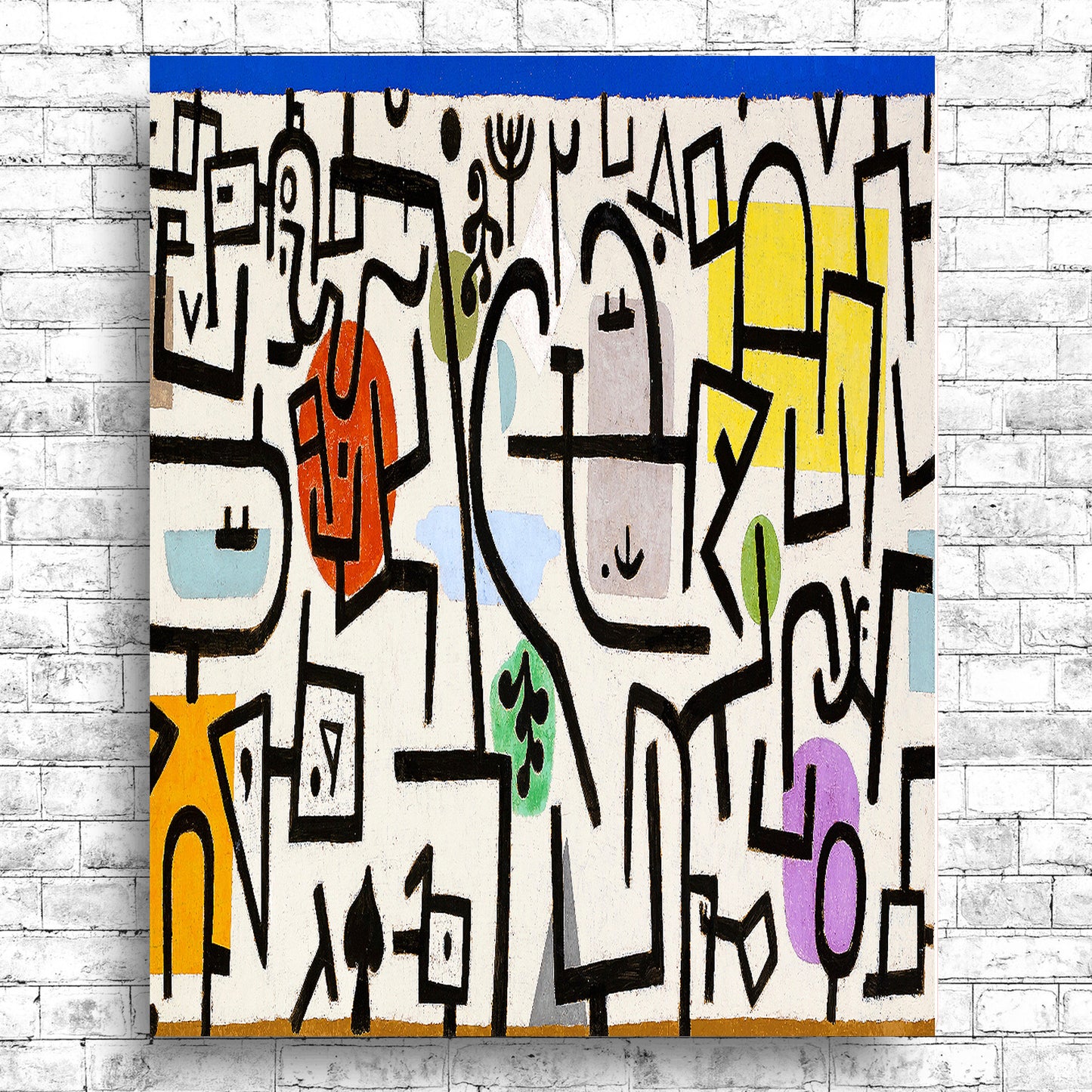 Rich Port by Paul Klee - Buy Print Only or Mounted with Choice of Accent Color