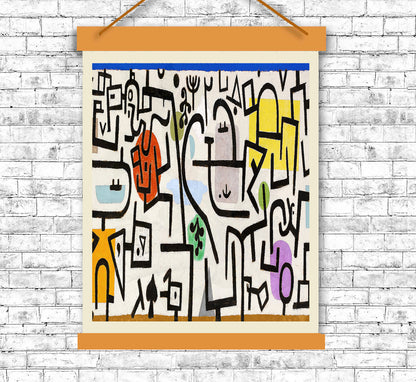 Rich Port by Paul Klee - Buy Print Only or Mounted with Choice of Accent Color