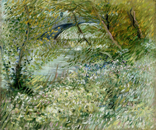 River Bank in Springtime (1887) by Vincent van Gogh