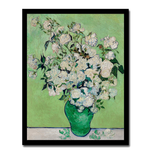 Roses (1890) Vertical by Vincent Van Gogh - Buy Print Only or Mounted with Choice of Accent Color