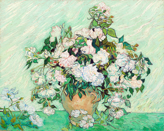 Roses (1890) by Vincent van Gogh - Buy Print Only or Mounted with Choice of Accent Color