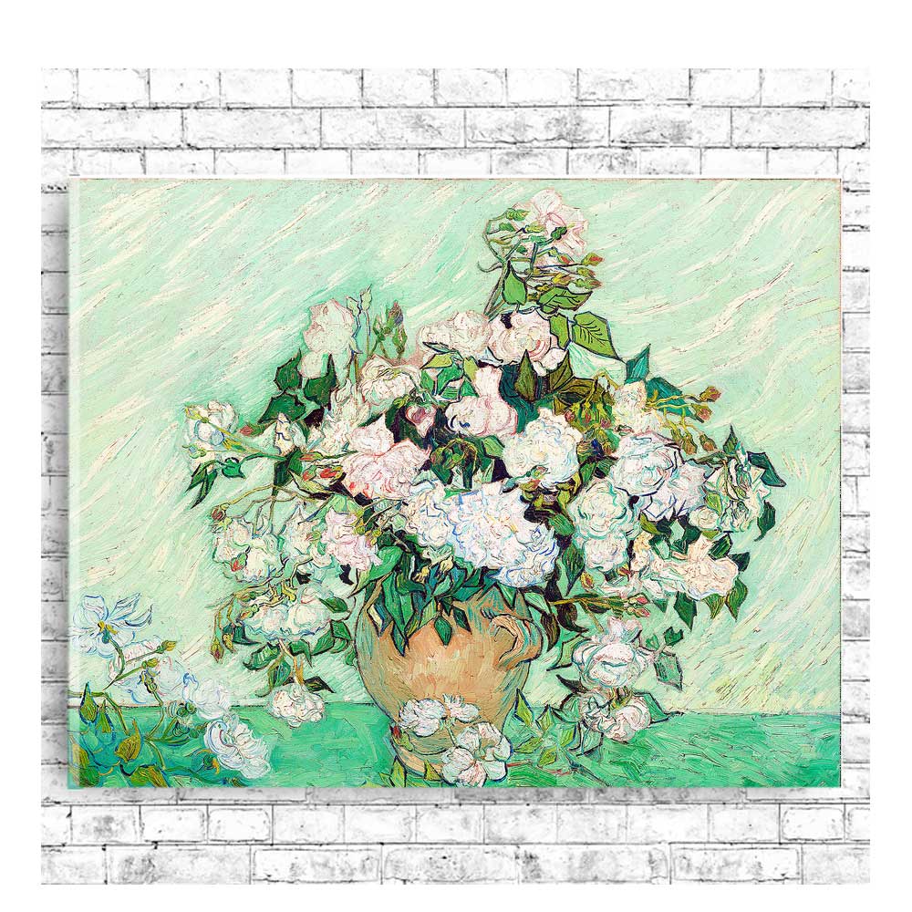 Roses (1890) by Vincent van Gogh - Buy Print Only or Mounted with Choice of Accent Color