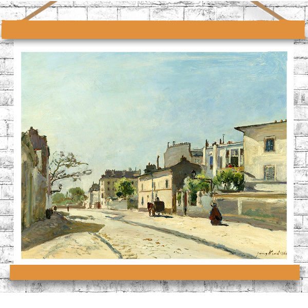 Rue Censier, Paris by Johan Jongkind- Buy Print Only or Mounted with Choice of Accent Color