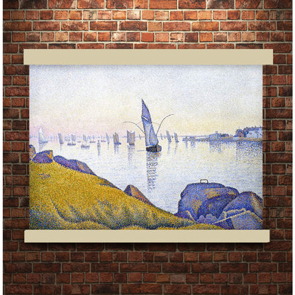 Evening Calm, Concarneau, Opus 220 (Allegro Maestoso) (1891) by Paul Signac | Hanging Canvas Art | Choice of Board Colors