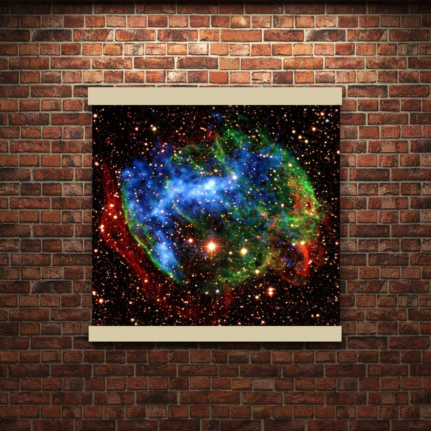 Supernova Remnant W49B | Hanging Canvas Art | Choice of Board Colors