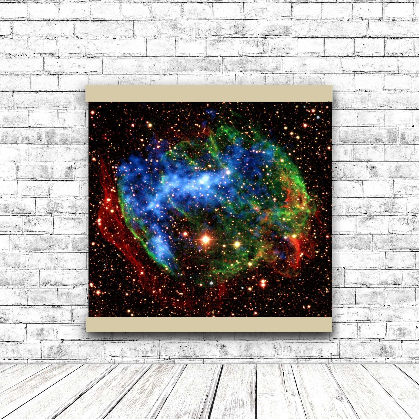 Supernova Remnant W49B | Hanging Canvas Art | Choice of Board Colors