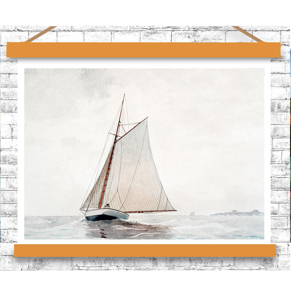 Sailing off Gloucester (ca.1880) by Winslow Homer